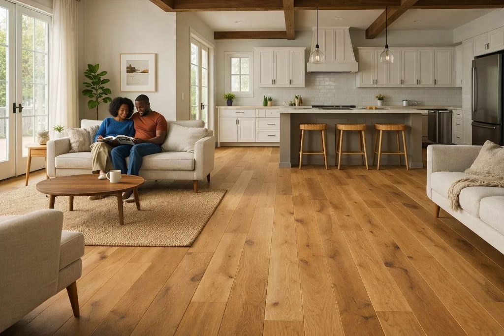 Hardwood Flooring - Wide-Plank Hickory